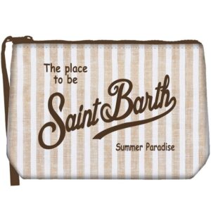 Pochette effetto lino