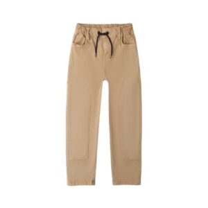 Pantalone in cotone con vita elasticizzata