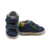 Sneaker primo passo in tela con doppio velcro