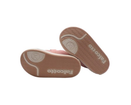 Sneaker primo passo in tela con doppio velcro