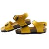 Sandalo in eco pelle con doppie fibbie