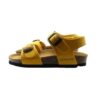 Sandalo in eco pelle con doppie fibbie