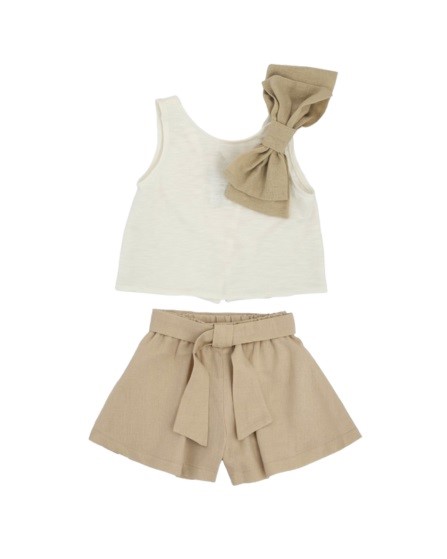 Completo canotta con fiocco e short