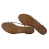 Sandalo in pelle laminata con fibbia