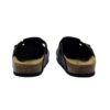 Sabot in pelle ingrassata con fibbia