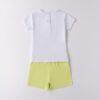 Completo t-shirt con stampa orsetto e short