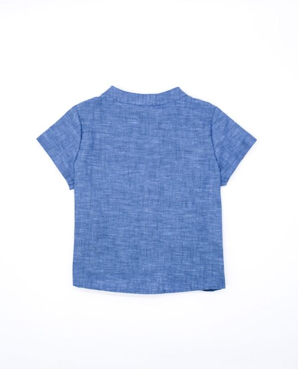 Completo camicia mezza manica con salopette