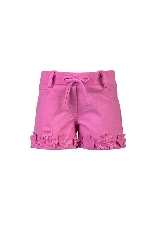 Completo t-shirt con fiore e short con fiorellini