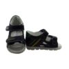 Sandalo primo passo in pelle con doppio velcro