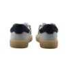 Sneaker in pelle e camoscio con lacci e zip