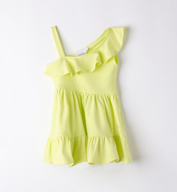 Vestito monospalla in cotone