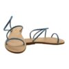 Sandalo tubolare con strass