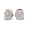 Sneaker primo passo in tela fantasia fiorellini con lacci