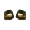 Sandalo in camoscio con triplo velcro