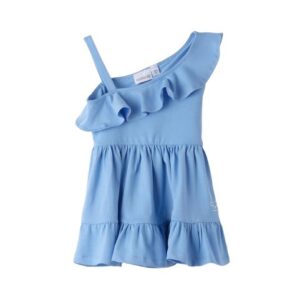 Vestito monospalla in cotone