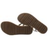 Sandalo in pelle con perline e strass