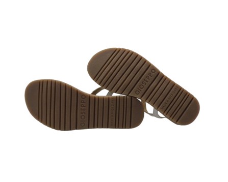 Sandalo in pelle con perline e strass