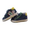 Sneaker primo passo in tela con doppio velcro