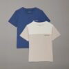 Confezione da due t-shirt mezza manica con logo