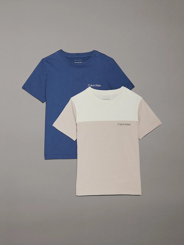 Confezione da due t-shirt mezza manica con logo