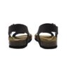 Sandalo eco pelle bicolor con doppia fibbia
