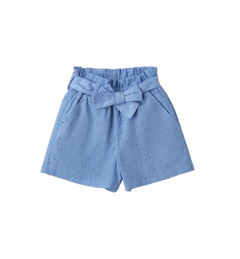 Short in sangallo con cintura