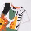 T-shirt mezza manica fantasia animali