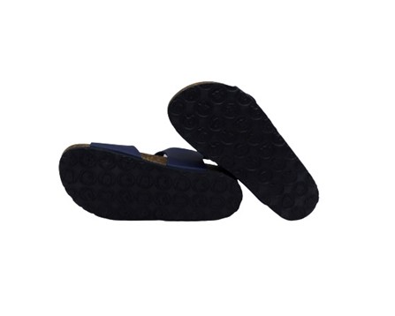 Sandalo in pelle con doppia fibbia
