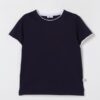 T-shirt mezza manica con bordi a contrasto