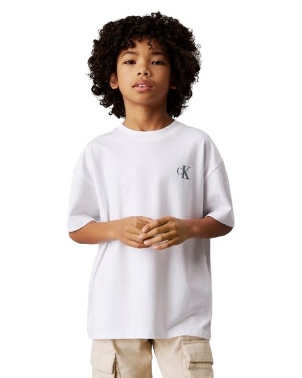 T-shirt mezza manica con stampa sul retro