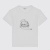 T-shirt mezza manica con macchinina
