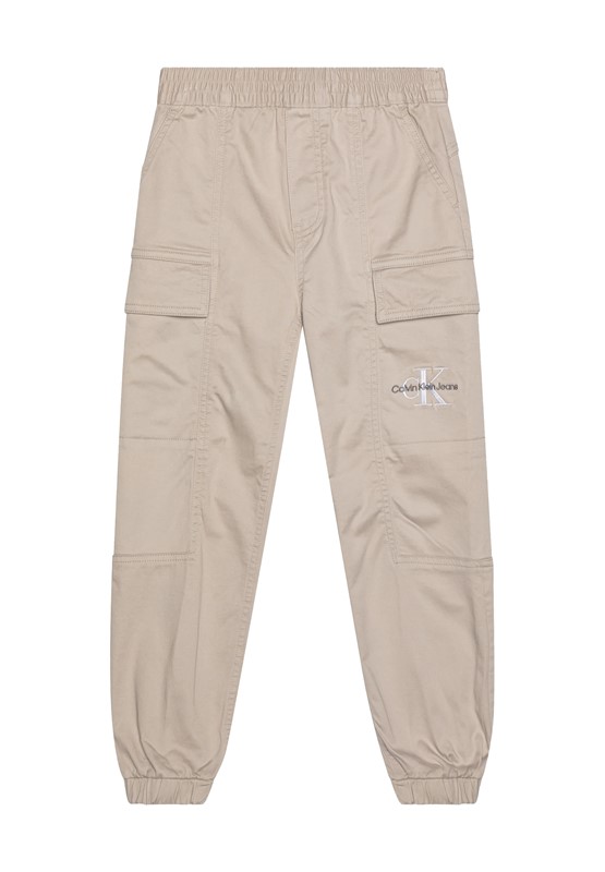 Pantalone cargo con elastico al cinto