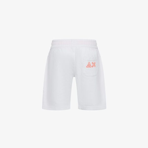Bermuda in felpa con logo e coulisse