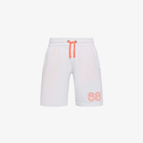 Bermuda in felpa con logo e coulisse
