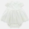 Completo vestito con ricami e coulotte