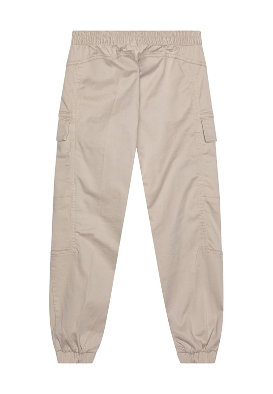 Pantalone cargo con elastico al cinto