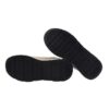 Sneaker in pelle e tessuto tecnico con lacci