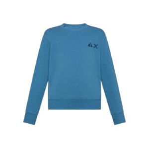 Felpa in cotone con ricamo logo