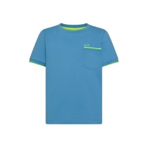 T-shirt mezza manica con taschino e logo ricamato