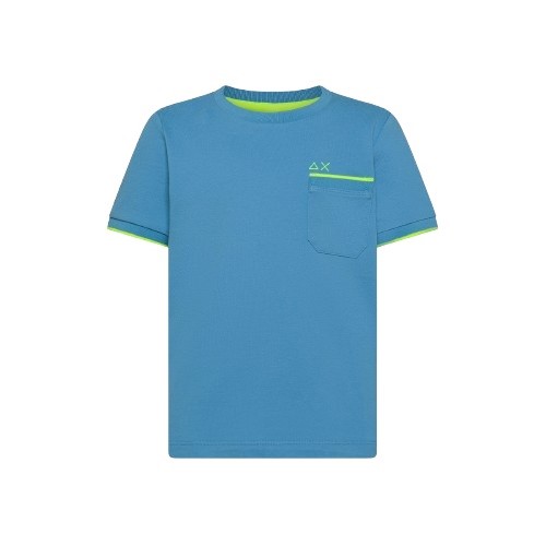 T-shirt mezza manica con taschino e logo ricamato