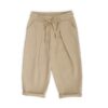 Completo t-shirt traforata e pantalone in lino
