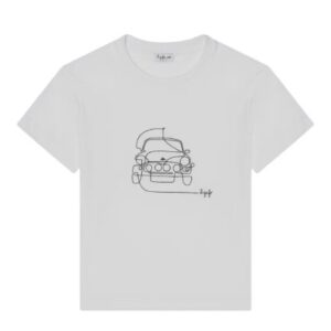 T-shirt mezza manica con macchinina