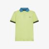 T-shirt polo con colletto a contrasto e ricamo logo
