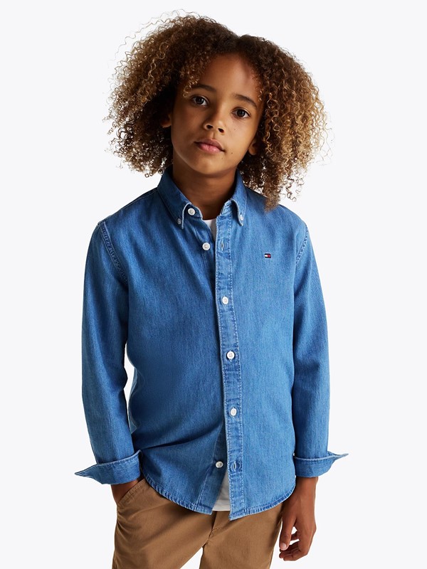 Denim chambray shirt ls