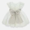 Vestito con maniche in pizzo
