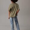 T-shirt mezza manica con ricamo logo
