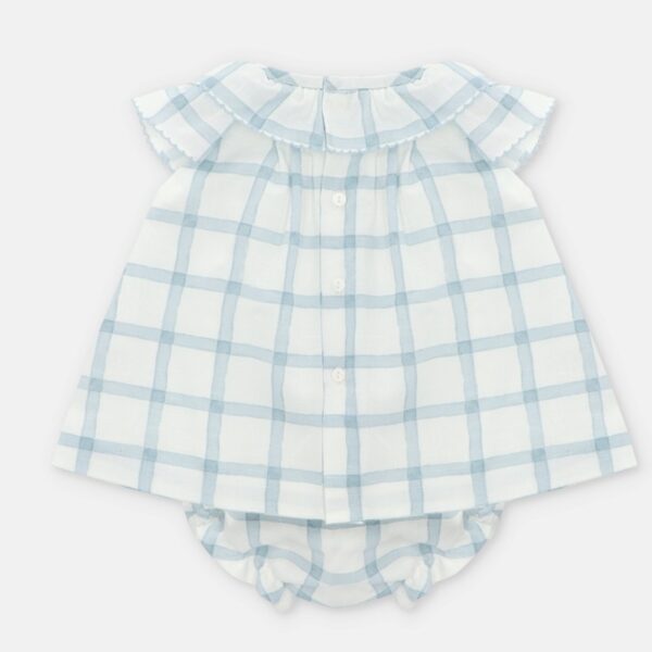 Vestito con coulotte a quadri