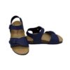 Sandalo in pelle con doppia fibbia