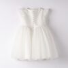 Vestito in tulle con volant alle maniche