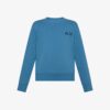 Felpa in cotone con ricamo logo